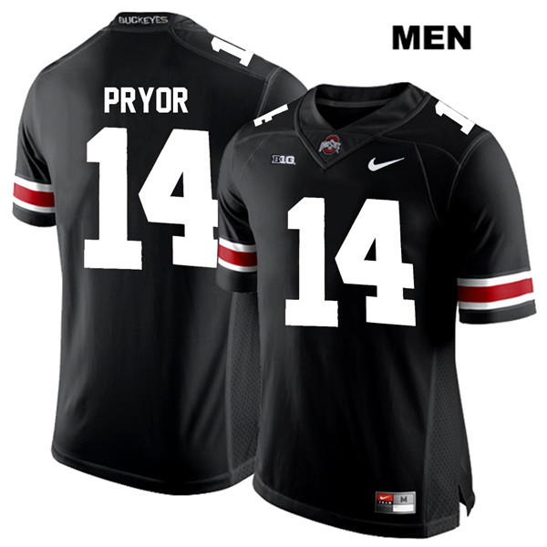Ohio State Buckeyes Men's Isaiah Pryor #14 White Number Black Authentic Nike College NCAA Stitched Football Jersey BM19W33RC